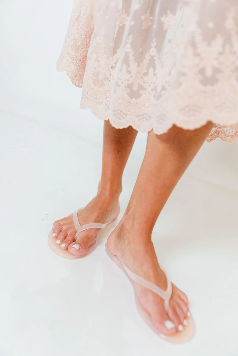 Kate Waterproof Jelly Sandals in Nude | Worth Collective
