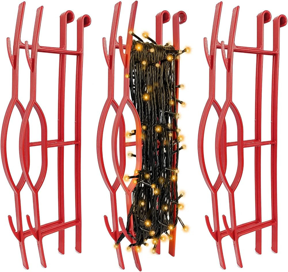 EDSRDUS Set of 6 Rope Winder, Strong & Hangable Light & Cord Wind Up Christmas Light Storage for ... | Amazon (US)