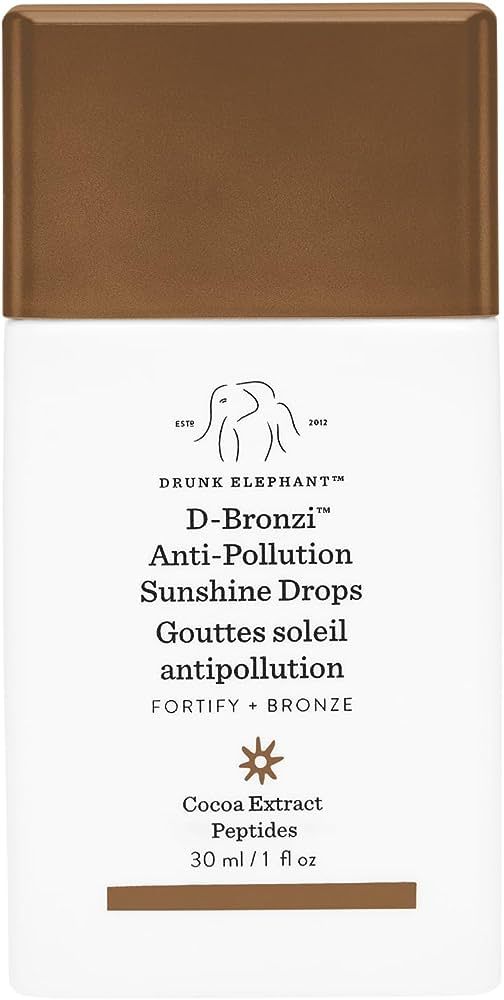 Drunk Elephant D-Bronzi Anti-Pollution Sunshine Serum Drops. Replenishing Face and Body Bronzing ... | Amazon (US)