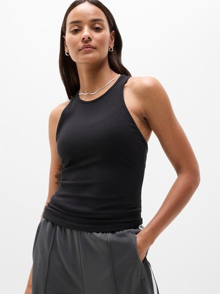 Signature Rib Y Back Tank | Athleta