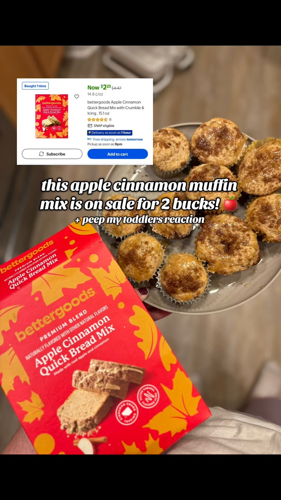 the perfect fall muffin recipe 🥹 i added a quarter cup sour cream and this sounds crazy but they might be the best muffins ive ever eaten, def the best ones ive ever made 🍎 i always wanted to be the mom that had baked goods around 🥐🍪🧁#muffinrecipe #applecinnamonbread #fallrecipes #bettergoods #millenialmoms 