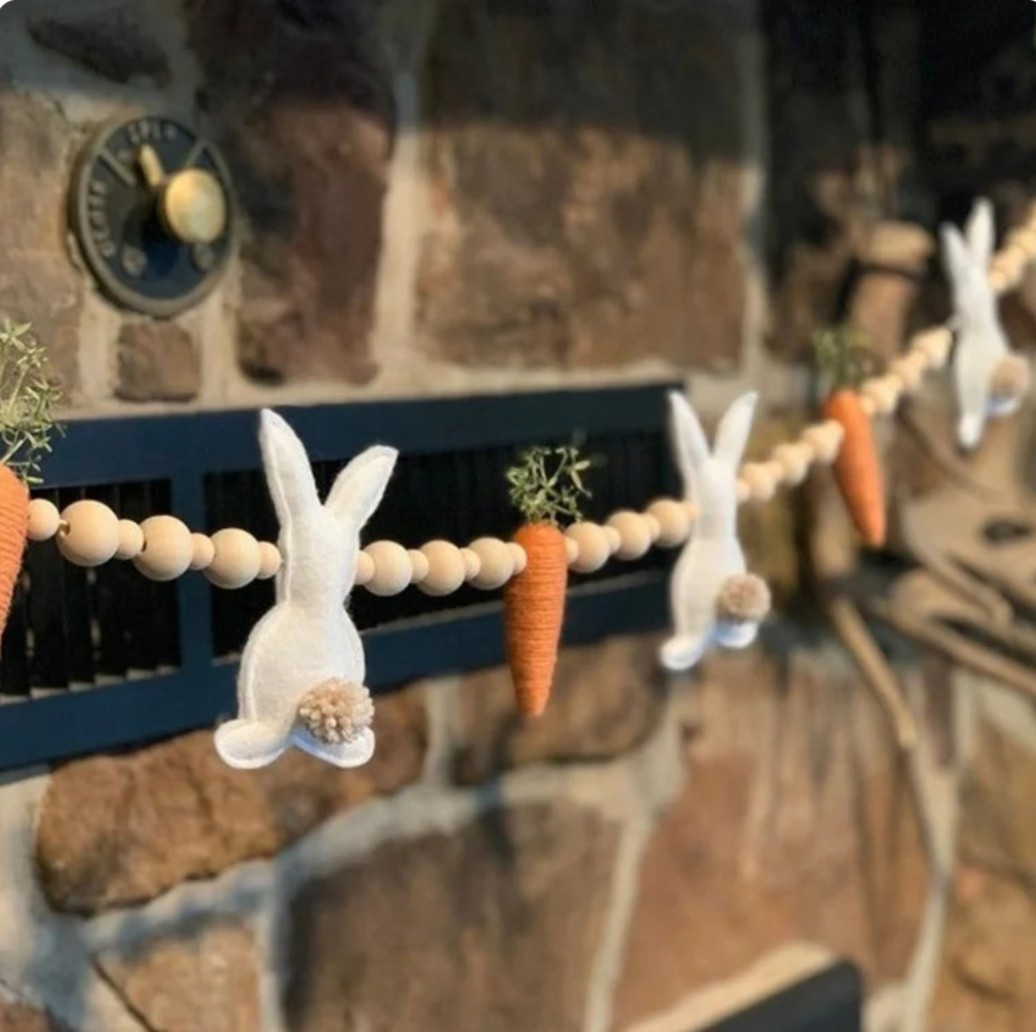 Easter styling made easy 🌸 Under $5 now!!
This wooden bead Easter bunny & carrot garland adds the perfect Spring charm — and it’s on clearance right now 🤍🐰

#easterdecor #easterfinds #springdecor #springhome
#farmhousedecor #farmhousestyle #seasonaldecor
#easterbunnydecor #bunnydecor
#homedecorfinds #clearancefinds #budgetdecor

#LTKSaleAlert