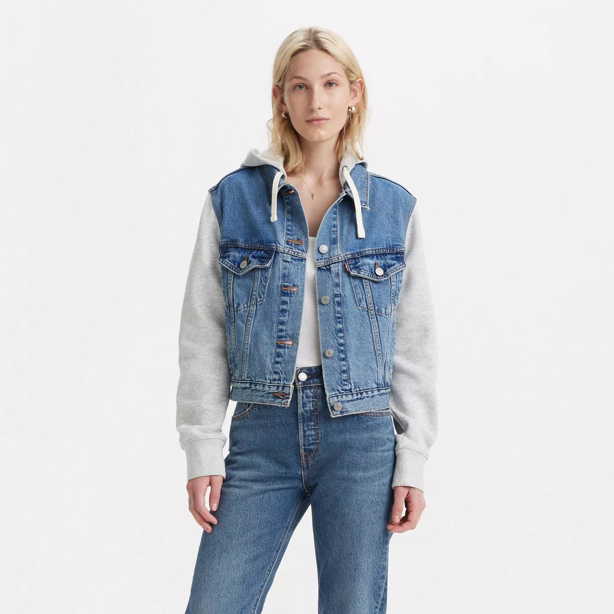 Levi's® Women's Hybrid Trucker Jacket - Mixed Emotion M | Target