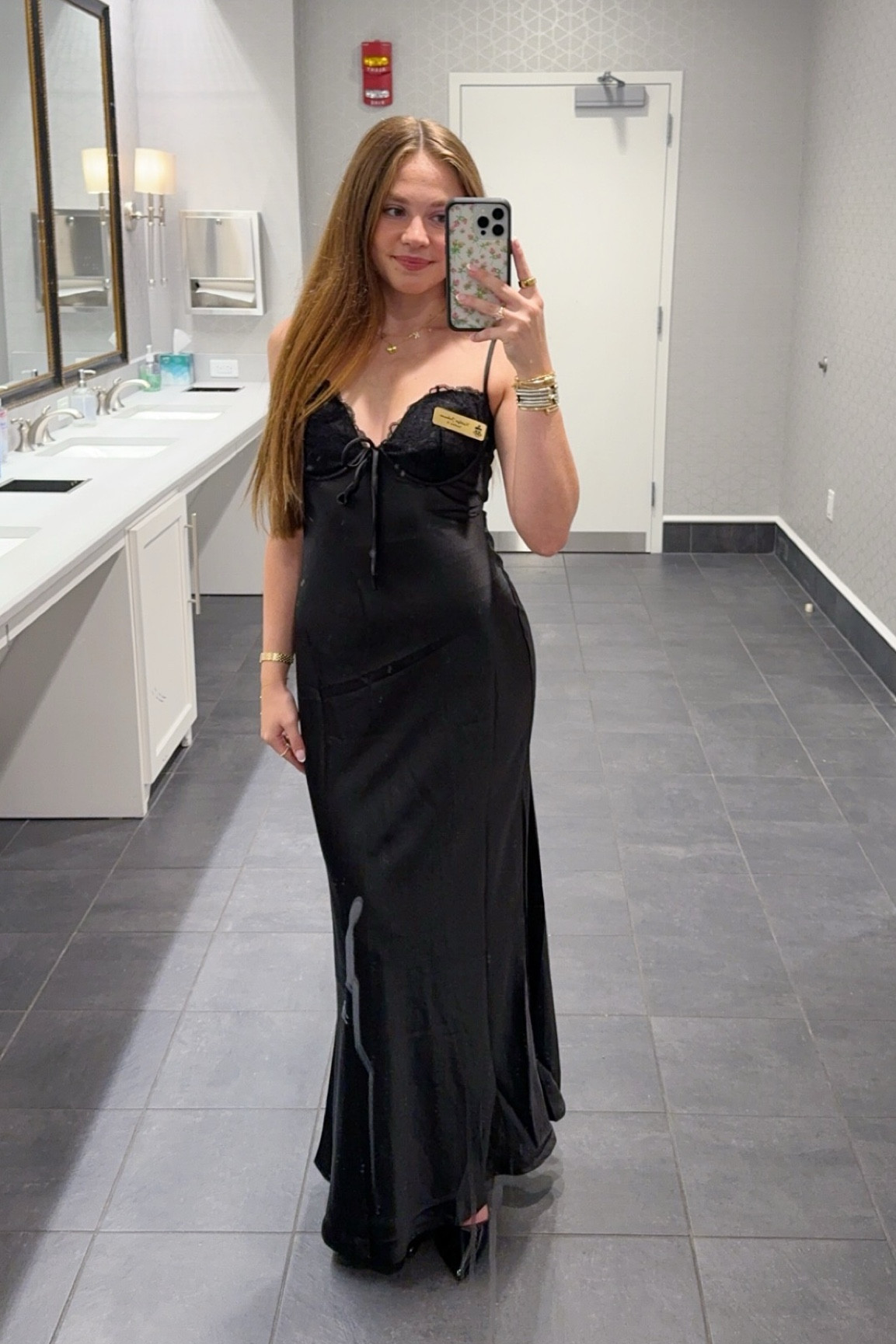 white christmas dresses Fadyen Bias Cut Maxi Dress | Black | Womens