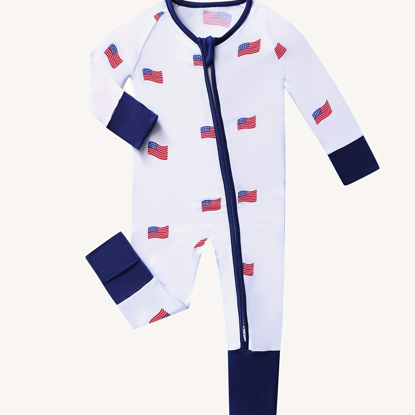 Baby's Cartoon Flag Full Print Bamboo Fiber Bodysuit Casual - Temu | Temu Affiliate Program
