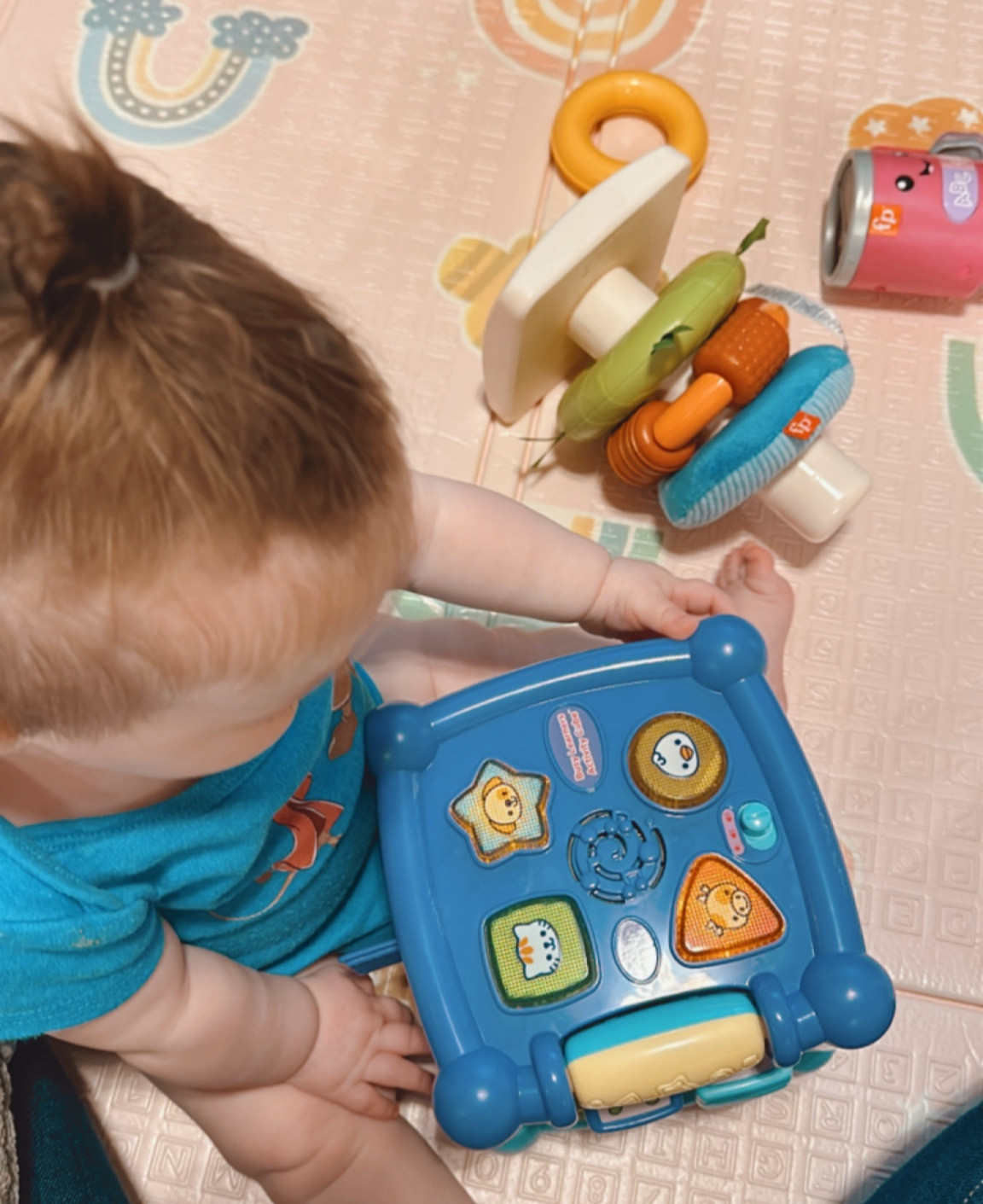 Baby girl is working on sitting independently for short periods of time and this VTech Activity Cube keeps her entertained as she focuses on core strength development and proper posture! I love seeing her work toward new milestones while learning and playing. 

#LTKBaby #LTKGiftGuide #LTKFindsUnder50