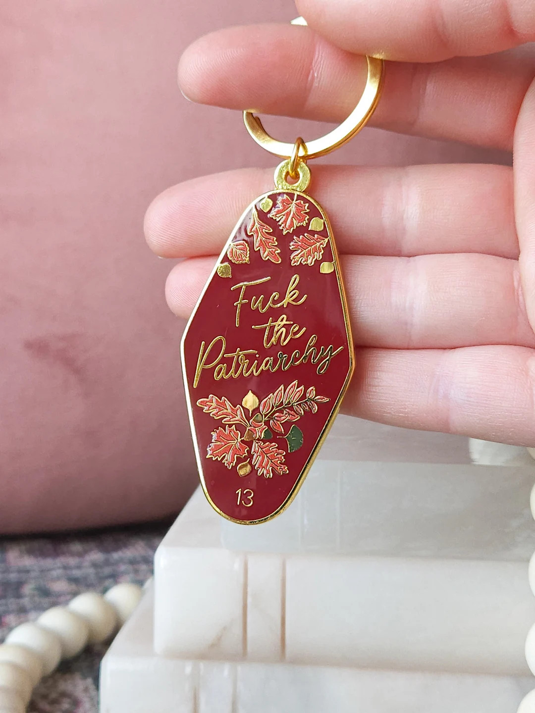Fuck the Patriarchy Enamel Keychain - Etsy | Etsy (US)