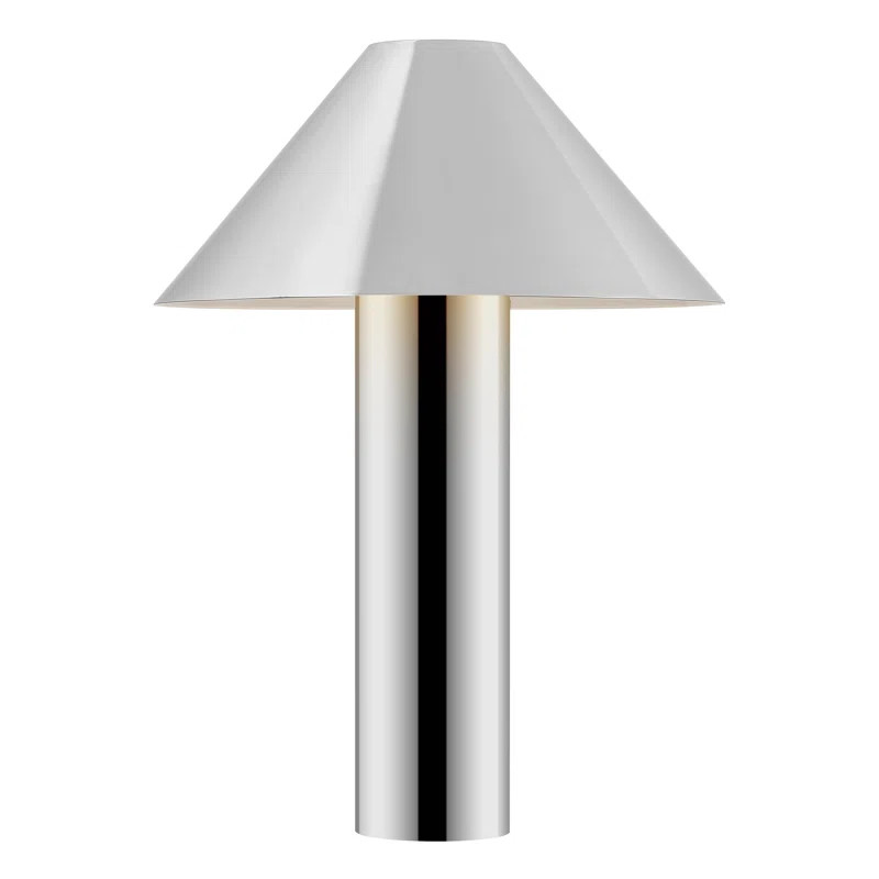 Ivy Bronx Cheri 20.5 Inch Chrome/White Metal Table Lamp & Reviews | Wayfair | Wayfair North America