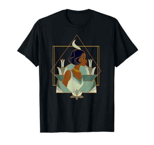 Disney Princess Tiana Modern Art Deco Style T-Shirt | Amazon (US)