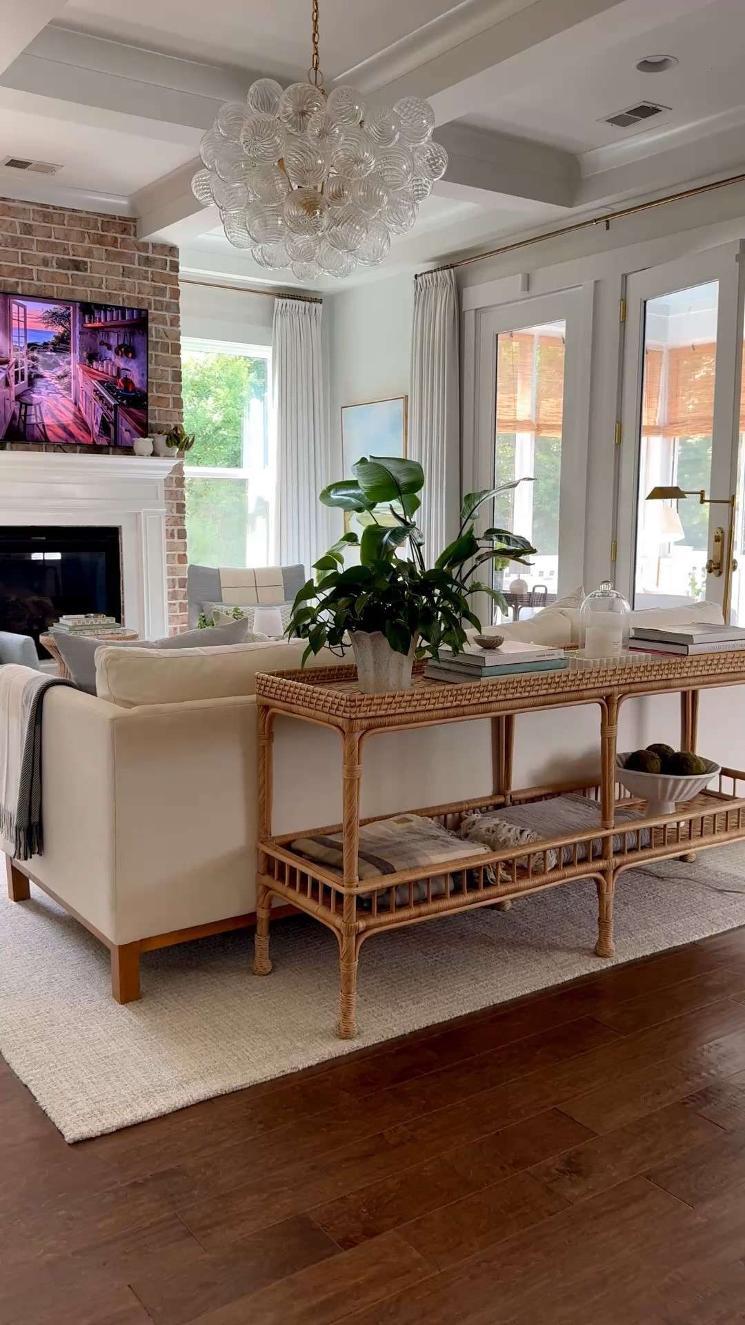 Probably my favorite piece in this space! Our Serena & Lily console sofa table is iconic! Classic & timeless!
