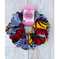 African Ankara Print Xxl Scrunchie Colorful Hair Accessory | Etsy (US)