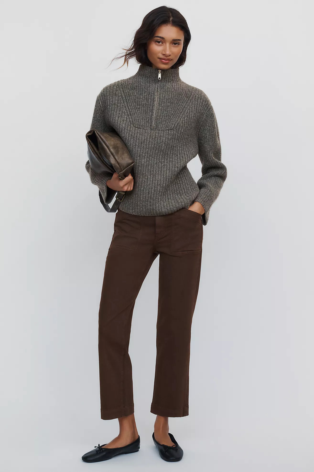 PAIGE Quincy Mid Rise Relaxed Ankle Jeans | Anthropologie (US)