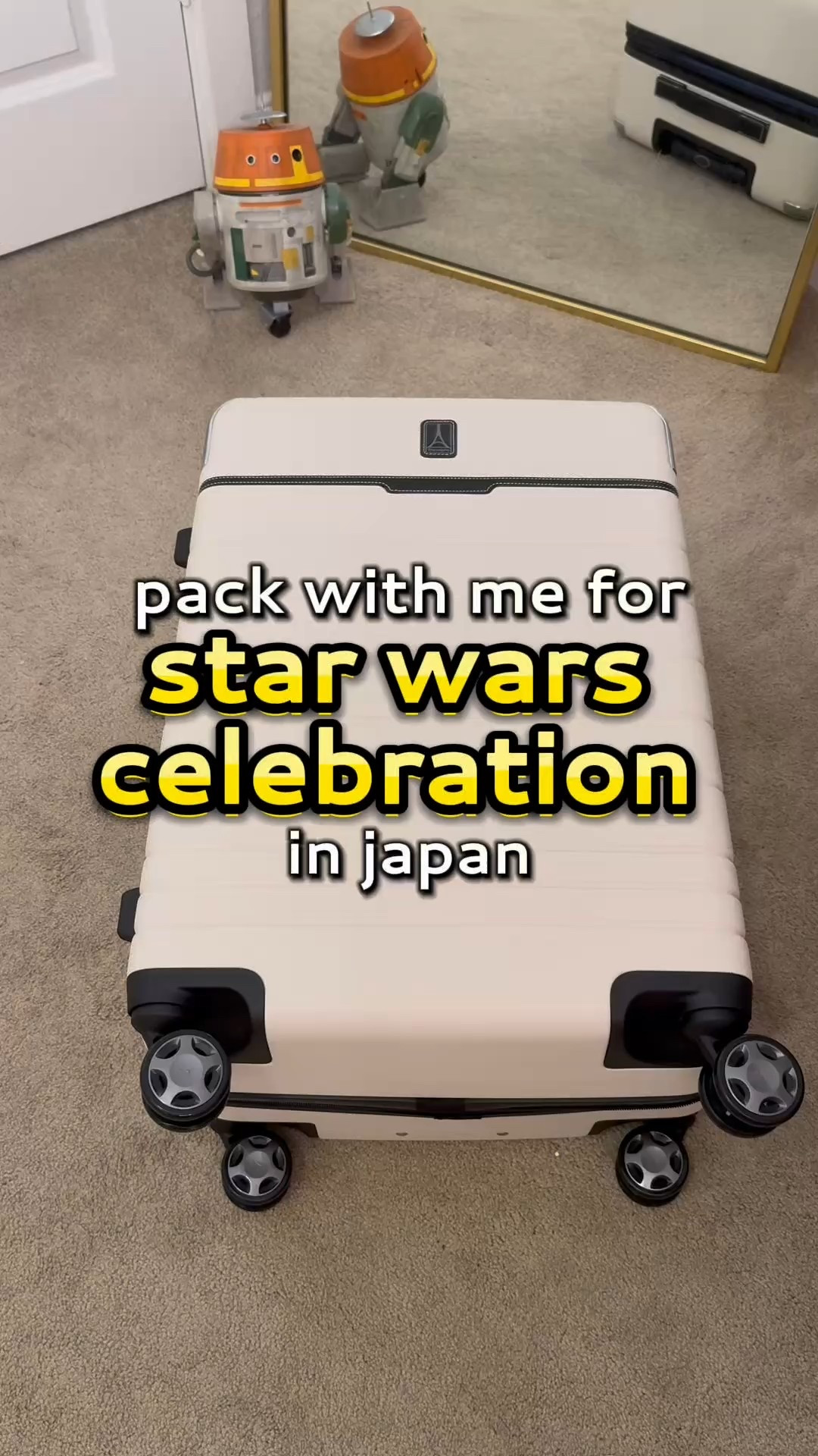 pack with me for @starwarsc in japan! 🇯🇵💫

this is the trip of a lifetime: 2.5 weeks in japan! it’s now two sleeps until star wars celebration and i truly can’t contain my excitement… it still doesn’t feel real…. there are going to be so many happy tears 🥹 

meeting so many star wars fans in kyoto was an absolute trip highlight so i think swc might be the most magical experience ✨ 

#LTKTravel #LTKFestival