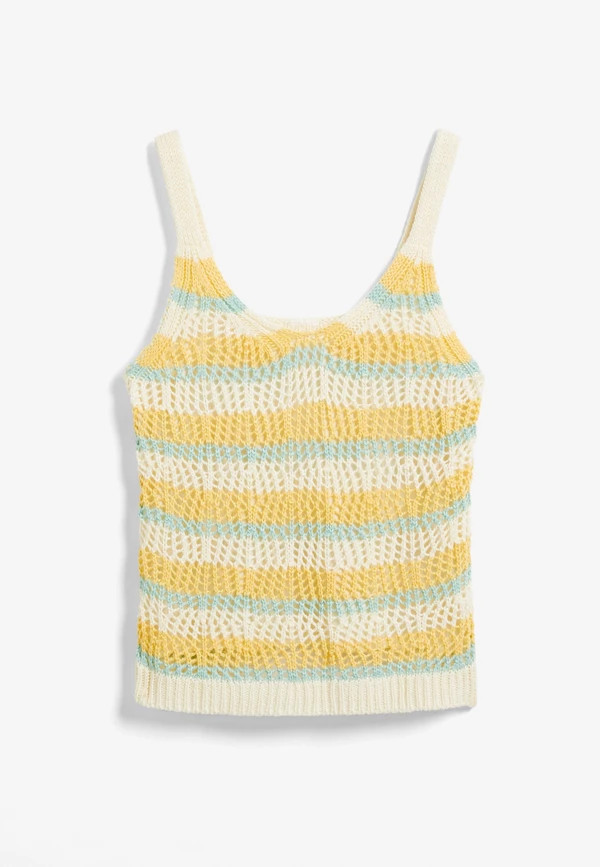 Girls Striped Crochet Cami | Maurices