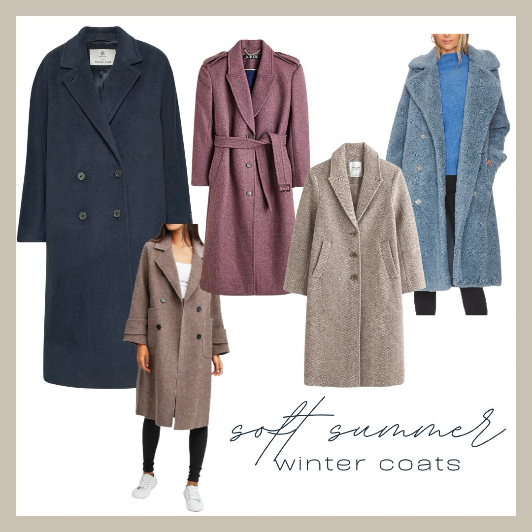 Soft Summer Winter Coats 

#softsummer #softsummerwintercoat

#LTKSeasonal #LTKHoliday
