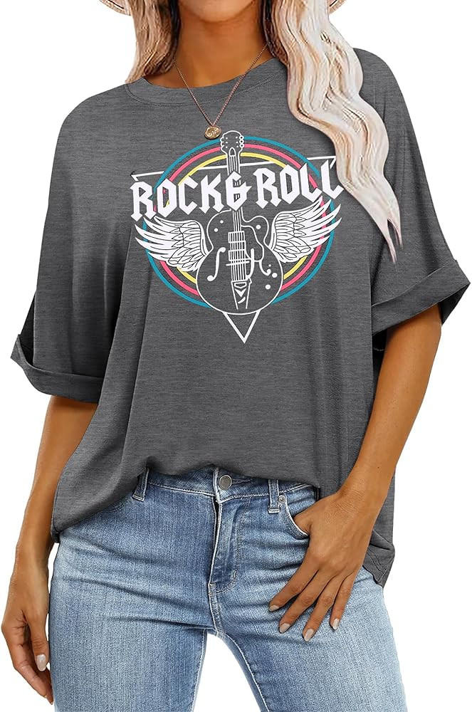 Zeagoo Women Oversized T-Shirt Summer Casual Short Sleeve Loose Tee Tops | Amazon (US)