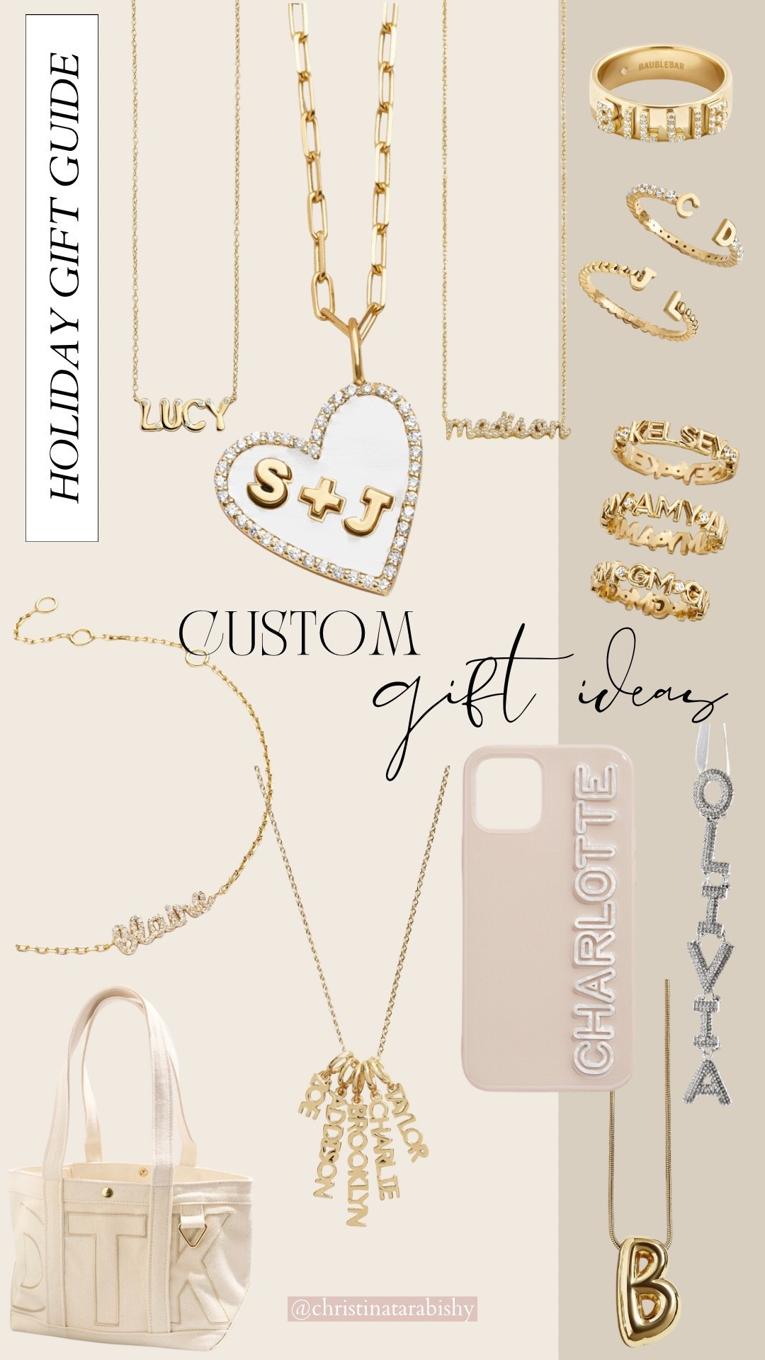 HOLIDAY GIFT GUIDE: Bauble Bar Custom Gifts 

#LTKSaleAlert #LTKHoliday