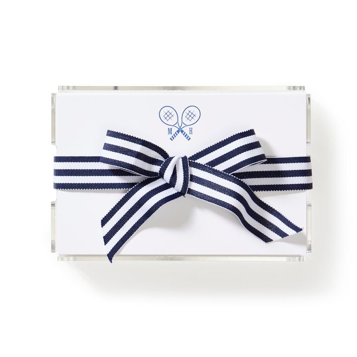 Ribbon Memo Sheets in Acrylic Holder, Set of 150 | Mark and Graham