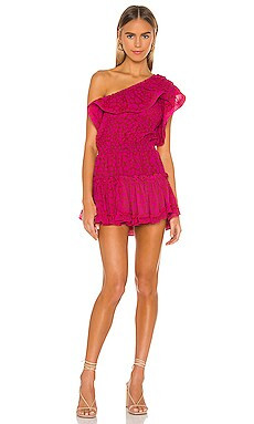 MISA Los Angeles Josefine Dress in Pink Giraffe from Revolve.com | Revolve Clothing (Global)
