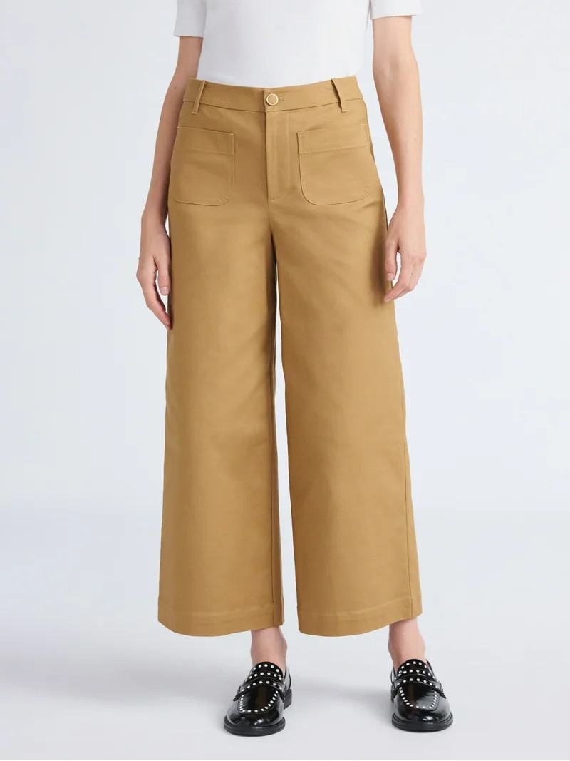 Free Assembly Women's Cropped Trousers, 26" Inseam, Sizes 0-16 | Walmart (US)