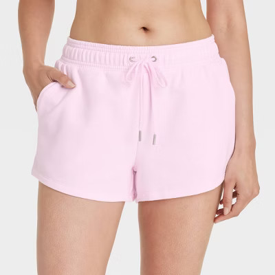 Women's Fleece Shorts - Auden™ Pink S | Target