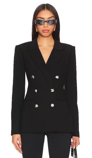Double Breasted Blazer in Black001 | Revolve Clothing (Global)