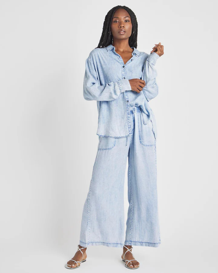 Bleached Indigo Button Down | Splendid
