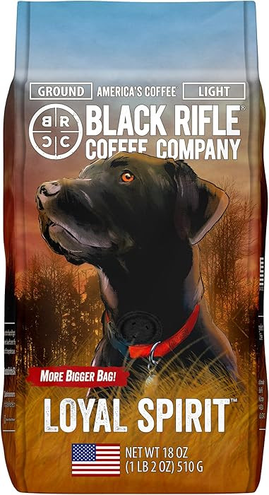 Black Rifle Coffee Company Loyal Spirit, 18oz Bag, Ground Coffee Light Roast - Roasted Blend Made... | Amazon (US)