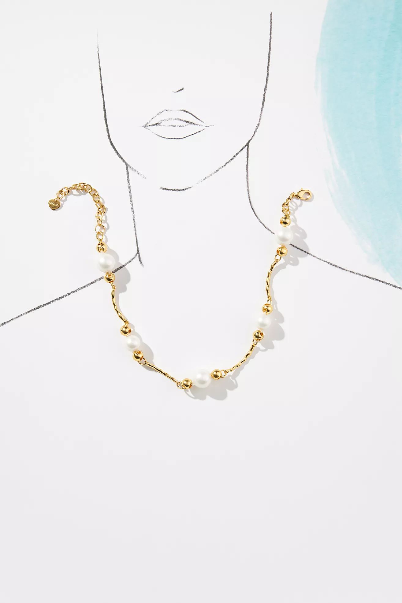 Pearl Link Chain Necklace | Anthropologie (US)