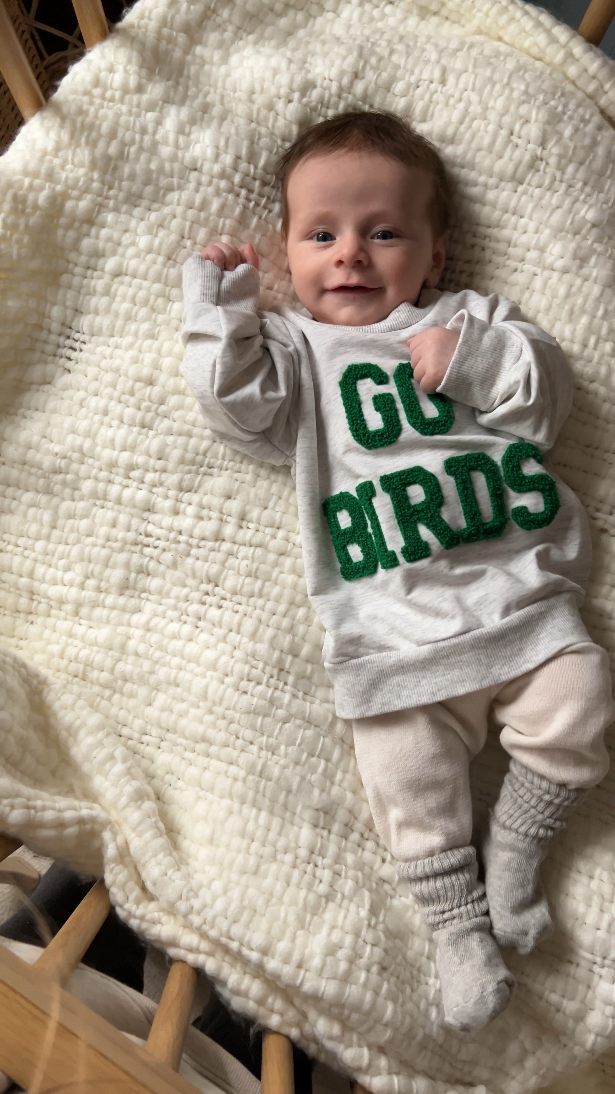 Go birds! Tiny baby eagles fan! 

#LTKBaby