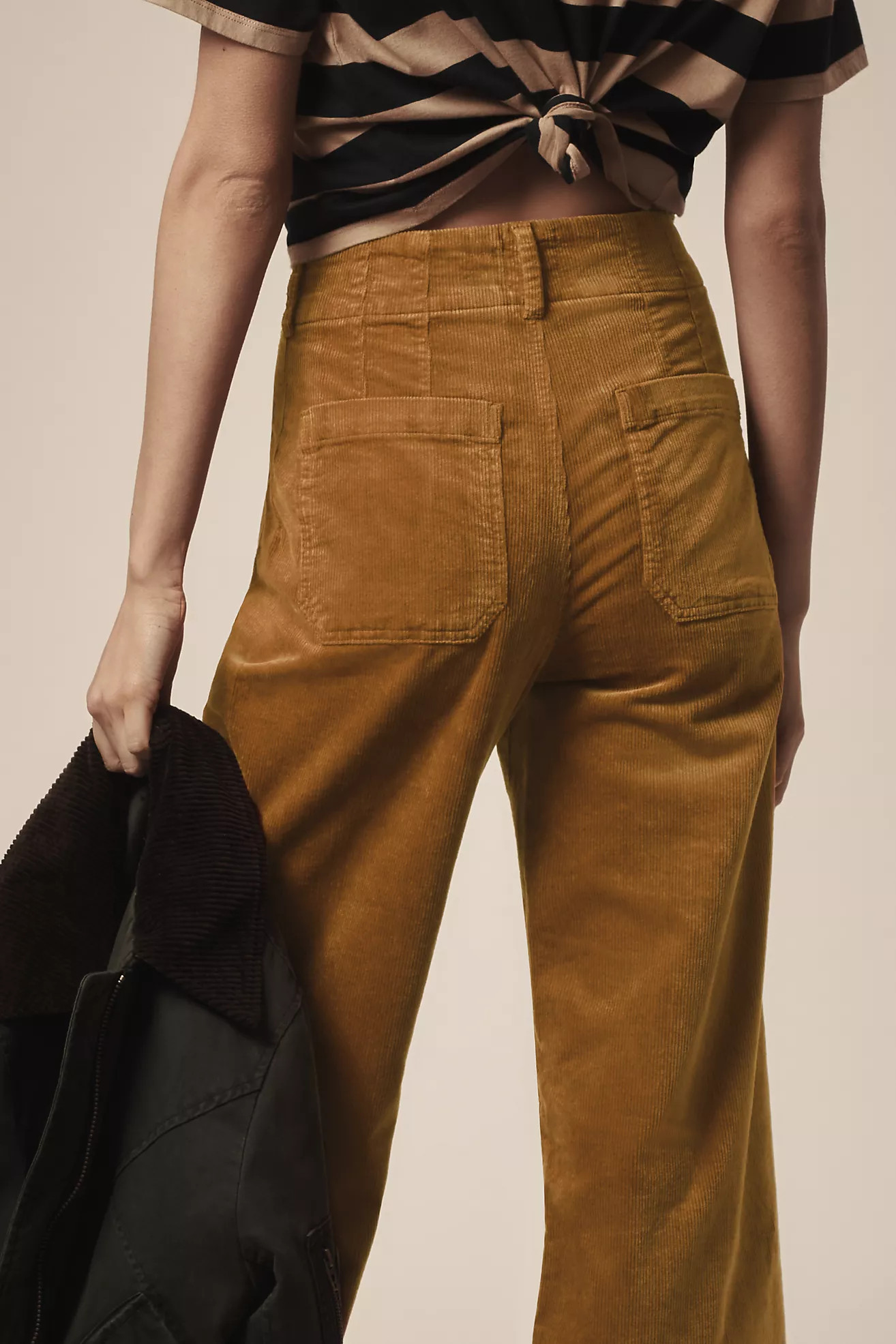 The Colette Cropped Wide-Leg Pants by Maeve: Corduroy Edition | Anthropologie (US)