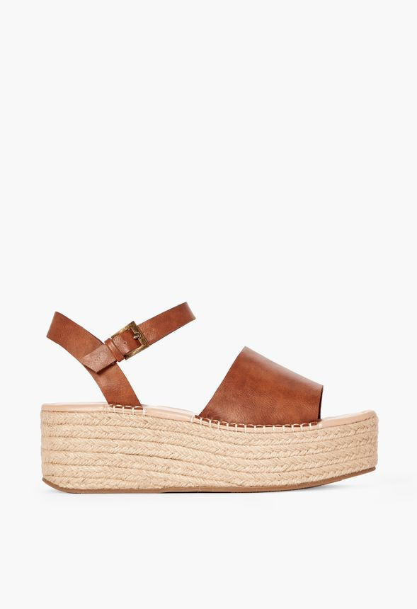 Hallie Espadrille Flatform Sandal | JustFab