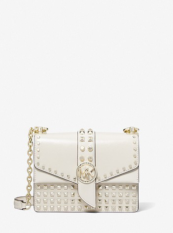 Greenwich Small Studded Patent Leather Crossbody Bag | Michael Kors US