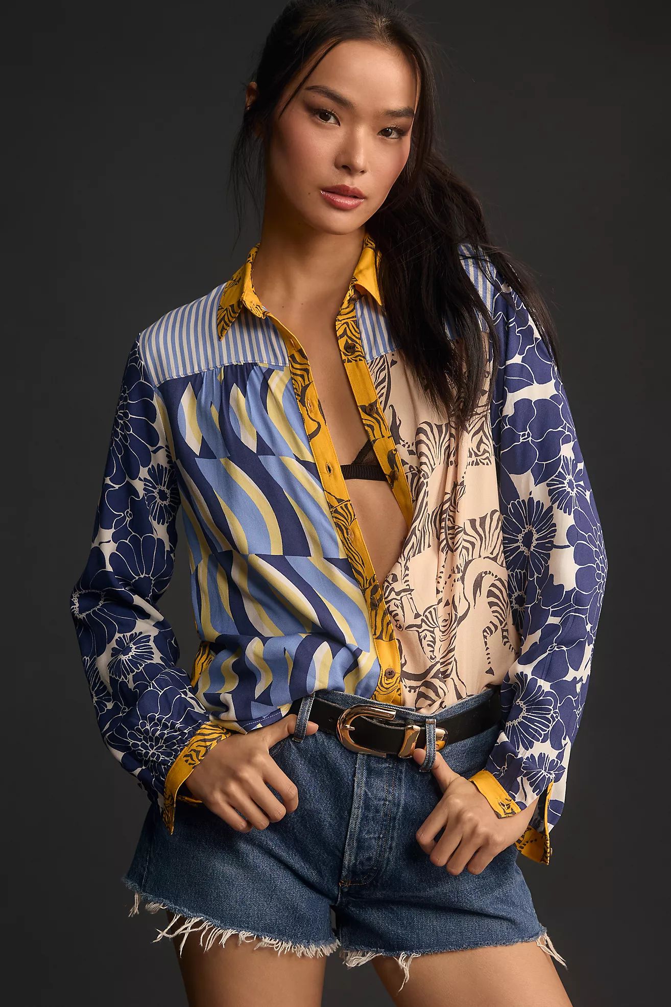The Paz Buttondown Shirt by Maeve | Anthropologie (US)