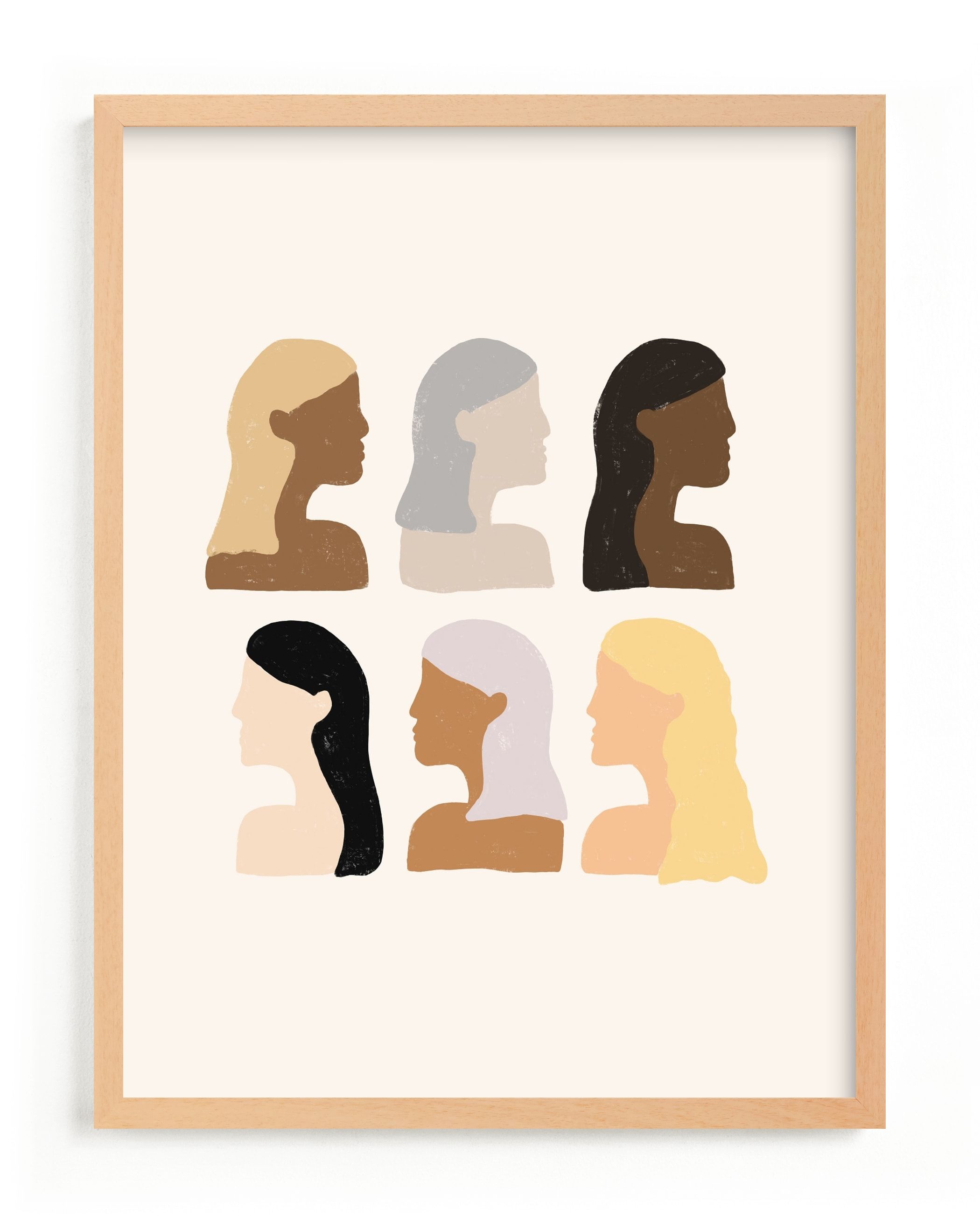 "Girls Support Girls" - Graphic Limited Edition Art Print by Amanda Houston. | Minted