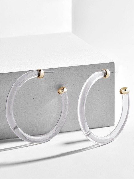 Leia Resin Hoop Earrings | BaubleBar (US)