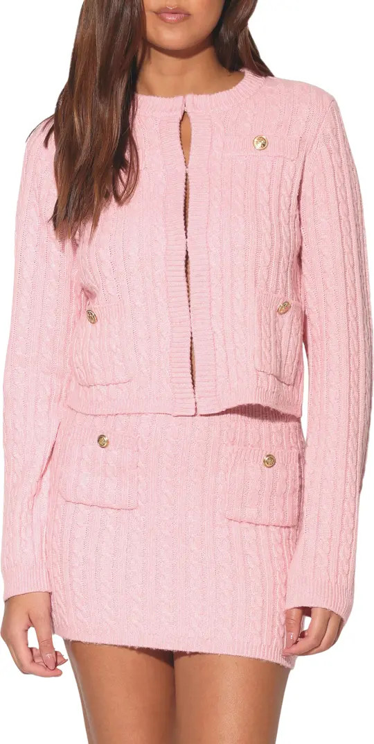 Walter Baker Giselle Cable Stitch Cardigan Sweater | Nordstromrack | Nordstrom Rack