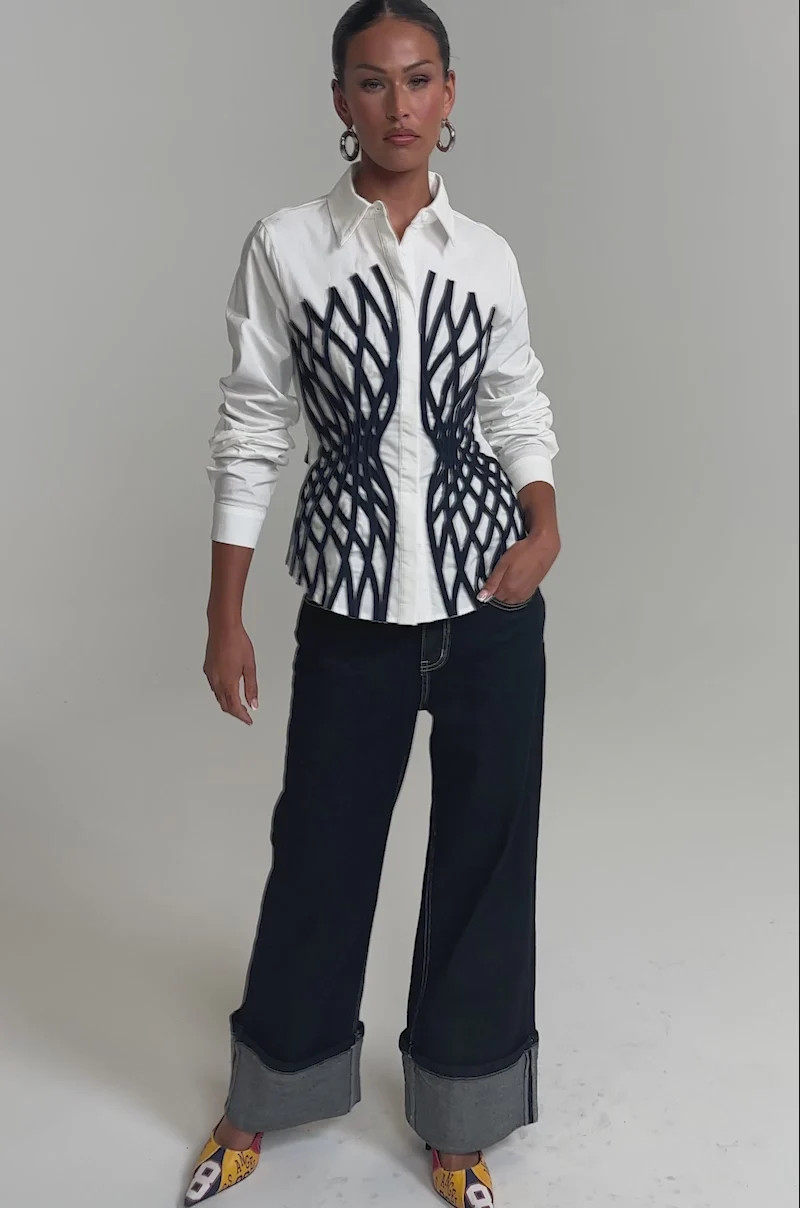 ON A NEW LEVEL POPLIN BUTTONDOWN | AKIRA
