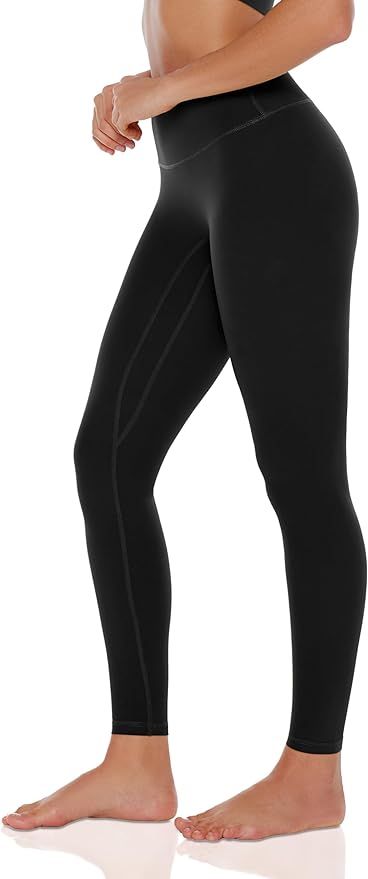 Workout Yoga Leggings for Women High Waisted Compression Pants 28'' Cream Feeling Tight No Front ... | Amazon (US)