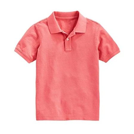 Peach Couture Boys Short Sleeve Classic Pique Polo Shirt Pink XX-Large | Walmart (US)