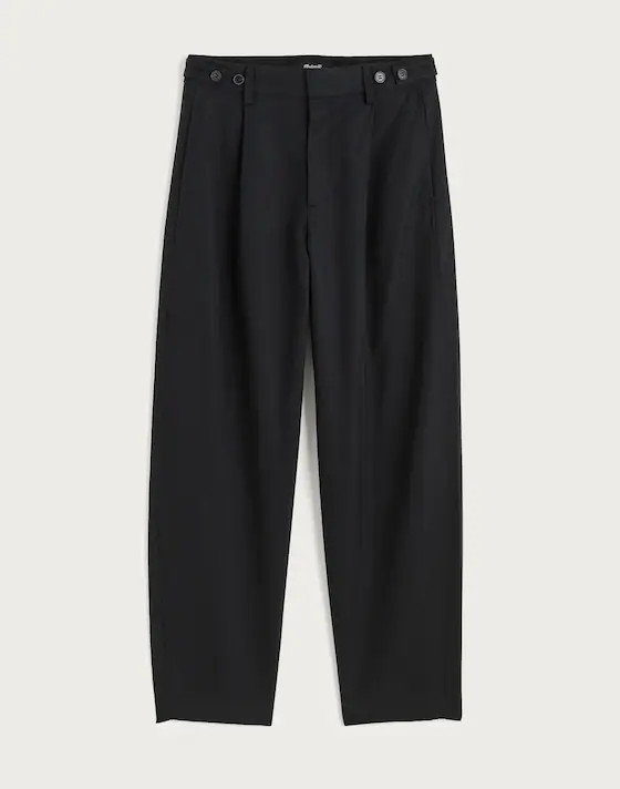 The Barrel-Leg Pant in Drapey Twill | Madewell