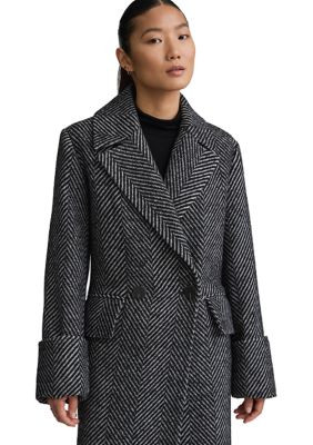 NVLT Women's Retro Herringbone Oversize Coat | Belk