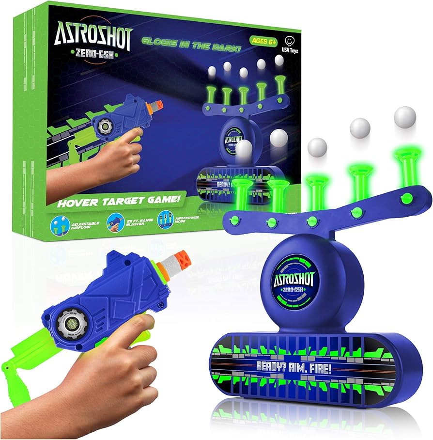 USA Toyz AstroShot Zero GSX Shooting Games for Kids - Nerf Compatible Glow in The Dark Floating B... | Amazon (US)