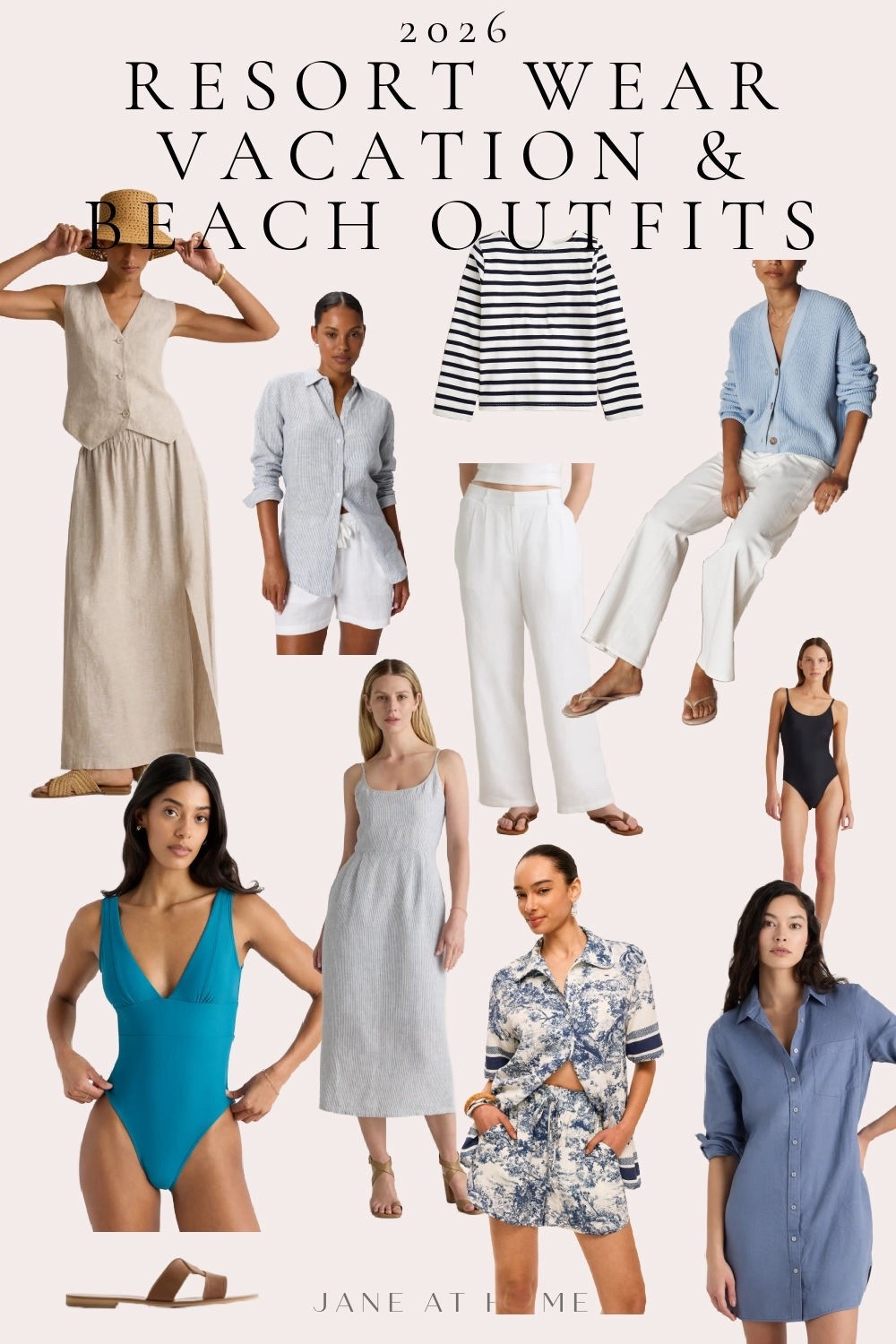 2026 resort wear, vacation outfits, spring dresses, beach outfits, what to pack, outfit ideas for travel, spring break, or any occasion 
#fashionover50 #over60influencer #50plus



#LTKSwim #LTKTravel #LTKOver40