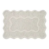 My Texas House Stella Ivory Scallop Wool Indoor Area Rug, 24" x 36" | Walmart (US)