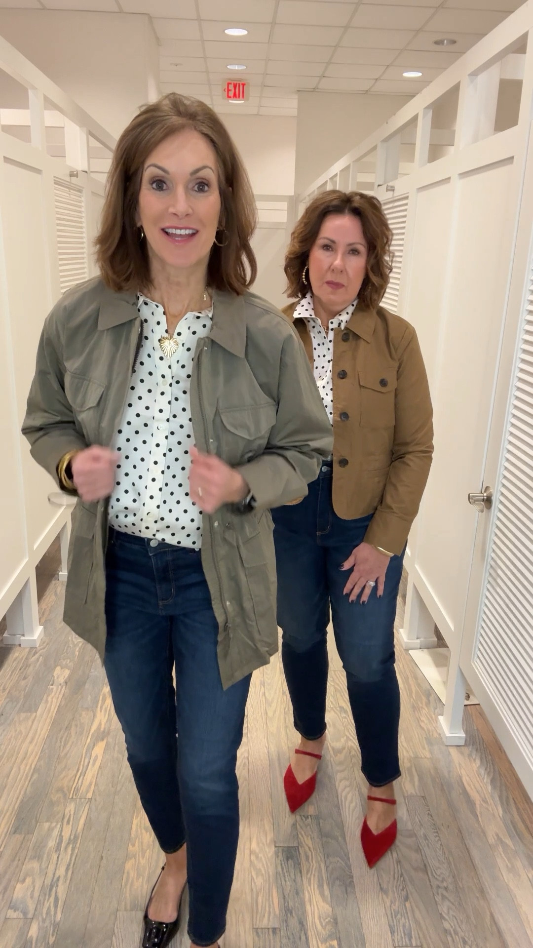 Spring casual denim style Sunday

Jackets - M & 14
Polka dot tops - M & XL
Skinny Jeans - 29 & 34 Curvy (these are too big for my friend. She needs 33 curvy)

Spring style 
Casual Friday 
Workwear style
Teacher Style 

#LTKTravel #LTKWatchNow #LTKMidsize