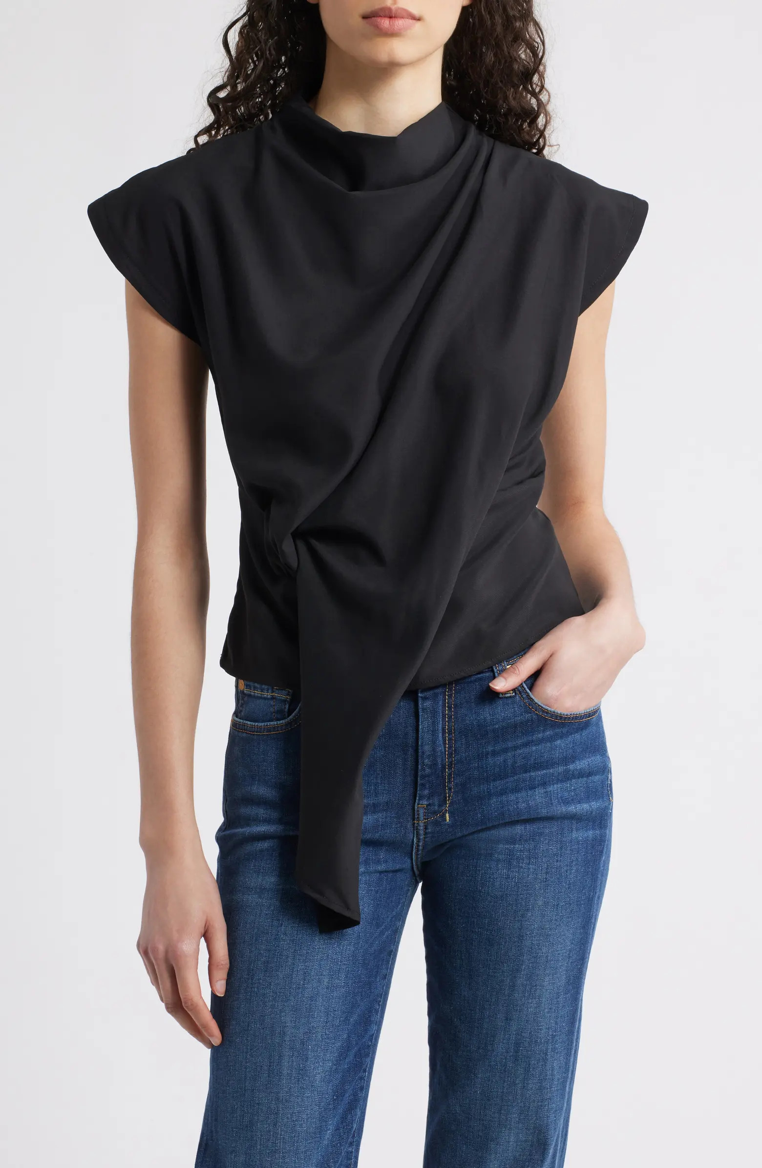 Jade Asymmetric Drape Top | Nordstrom
