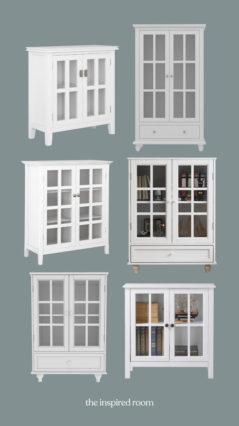 White glass door accent cabinets  

#LTKSaleAlert #LTKSeasonal #LTKHome