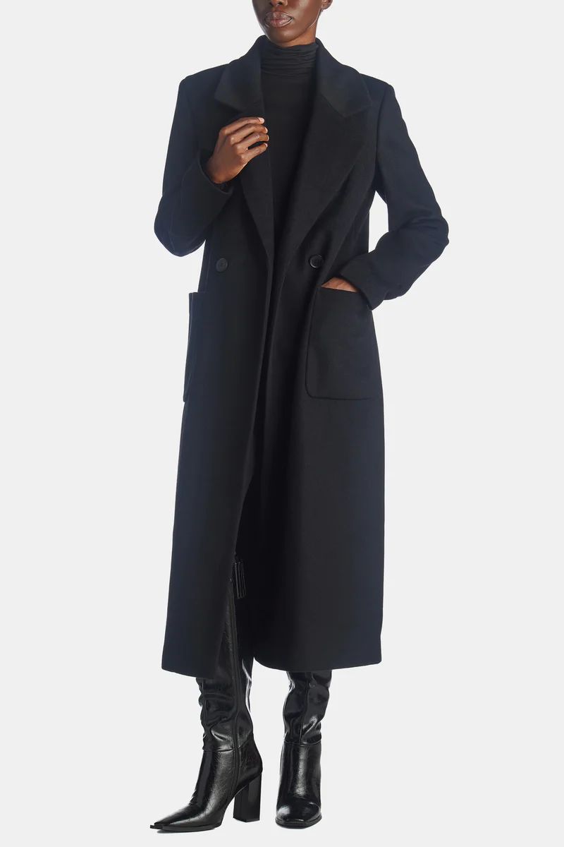 Cashmere Blend Notch Collar Coat | Lord & Taylor