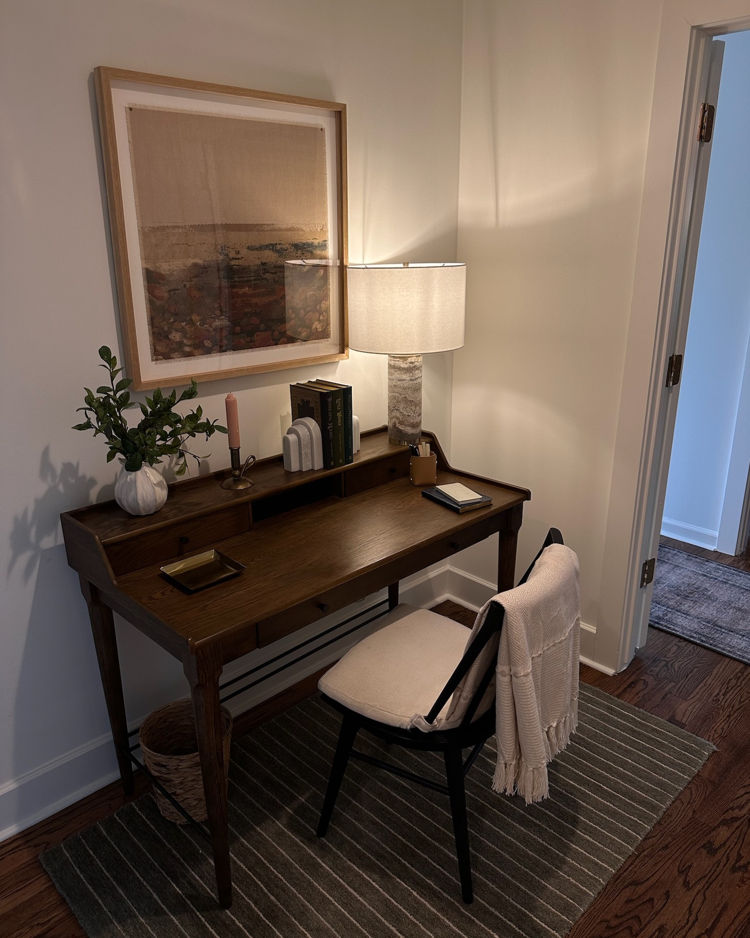 Really love how this small office space turned out ✨ most is from @Wayfair 

#LTKStyleTip #LTKHome